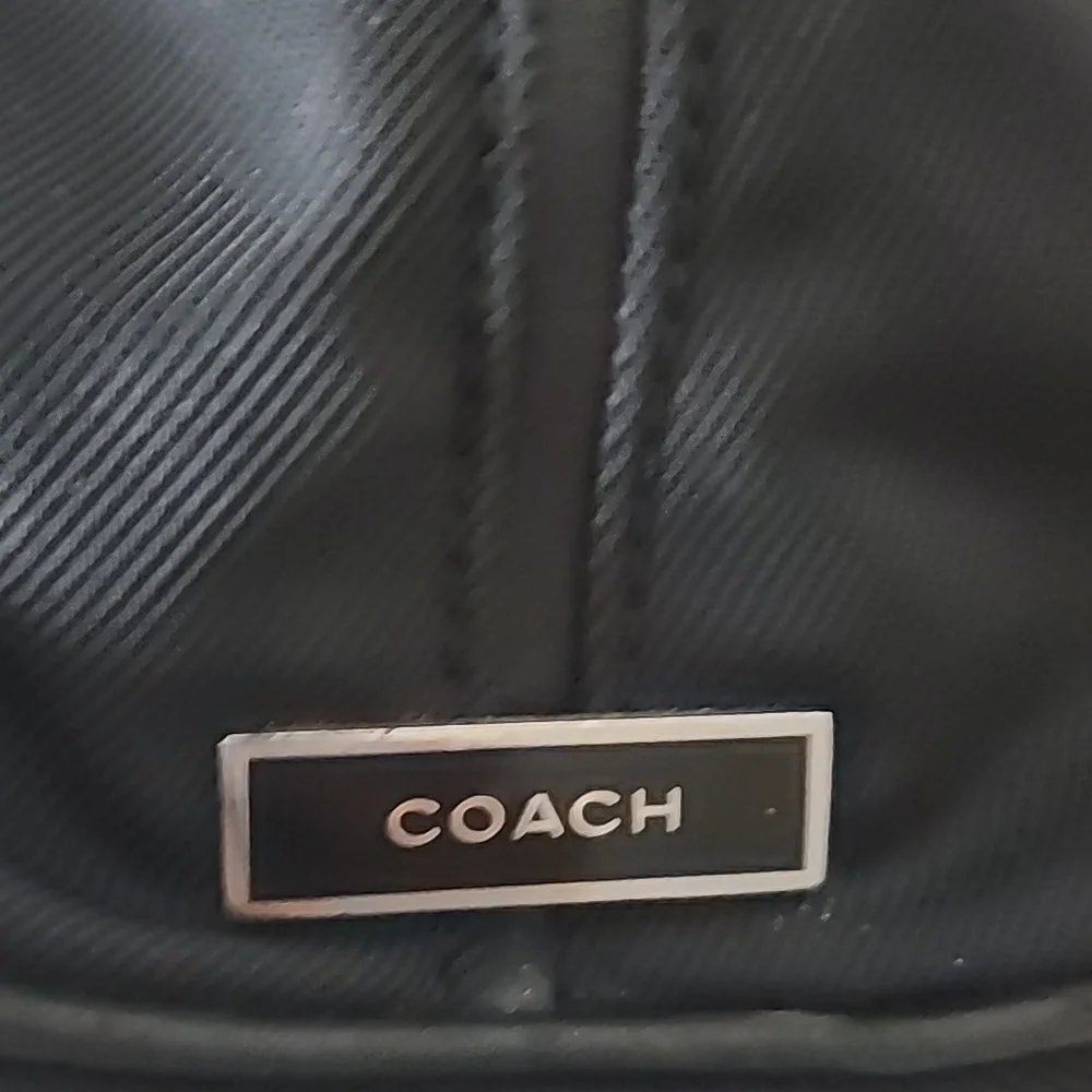 Coach Black Nylon Leather Mercer Backpack
